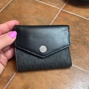 Michael Kors Black Leather Card Holder